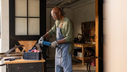 Man working